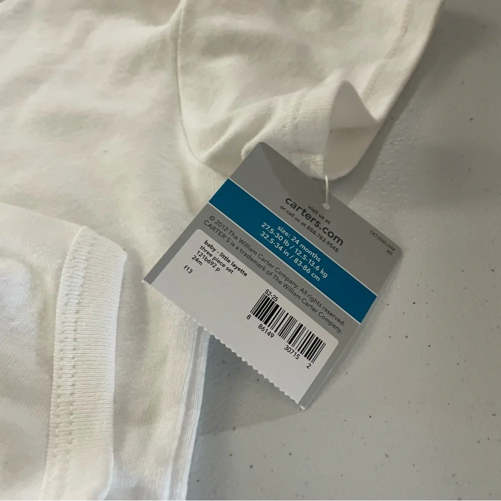 Carter's White Baby Onesie